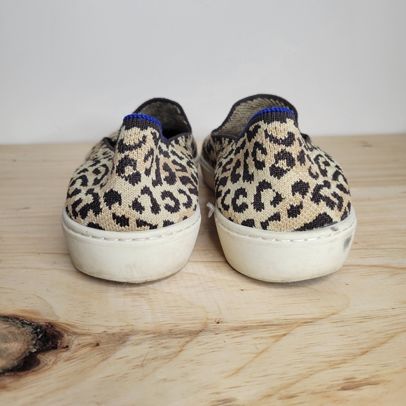 Rothy's leopard print slip on sneakers loafers 10 - Picture 4 of 7